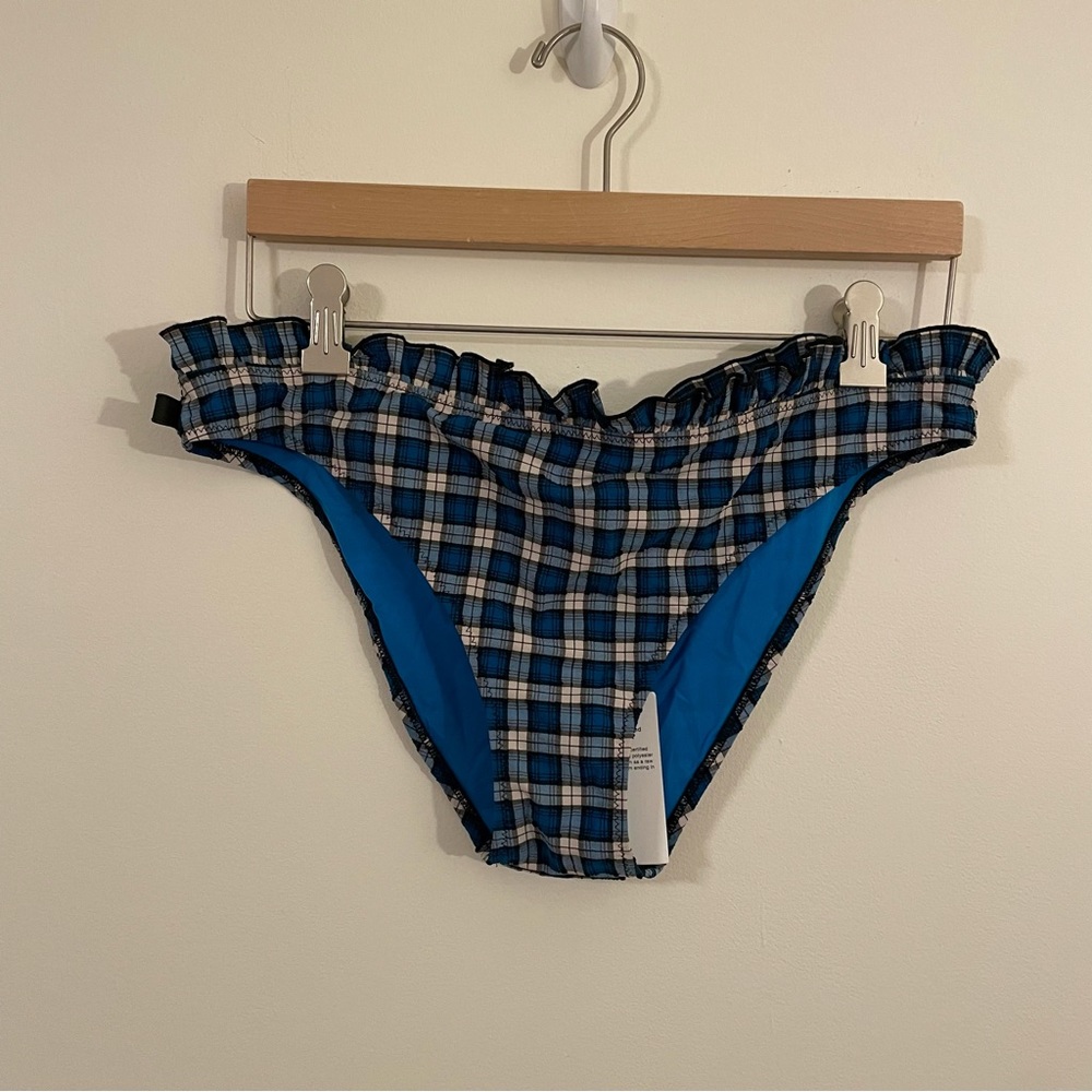 Ganni Plaid Bikini bottoms
